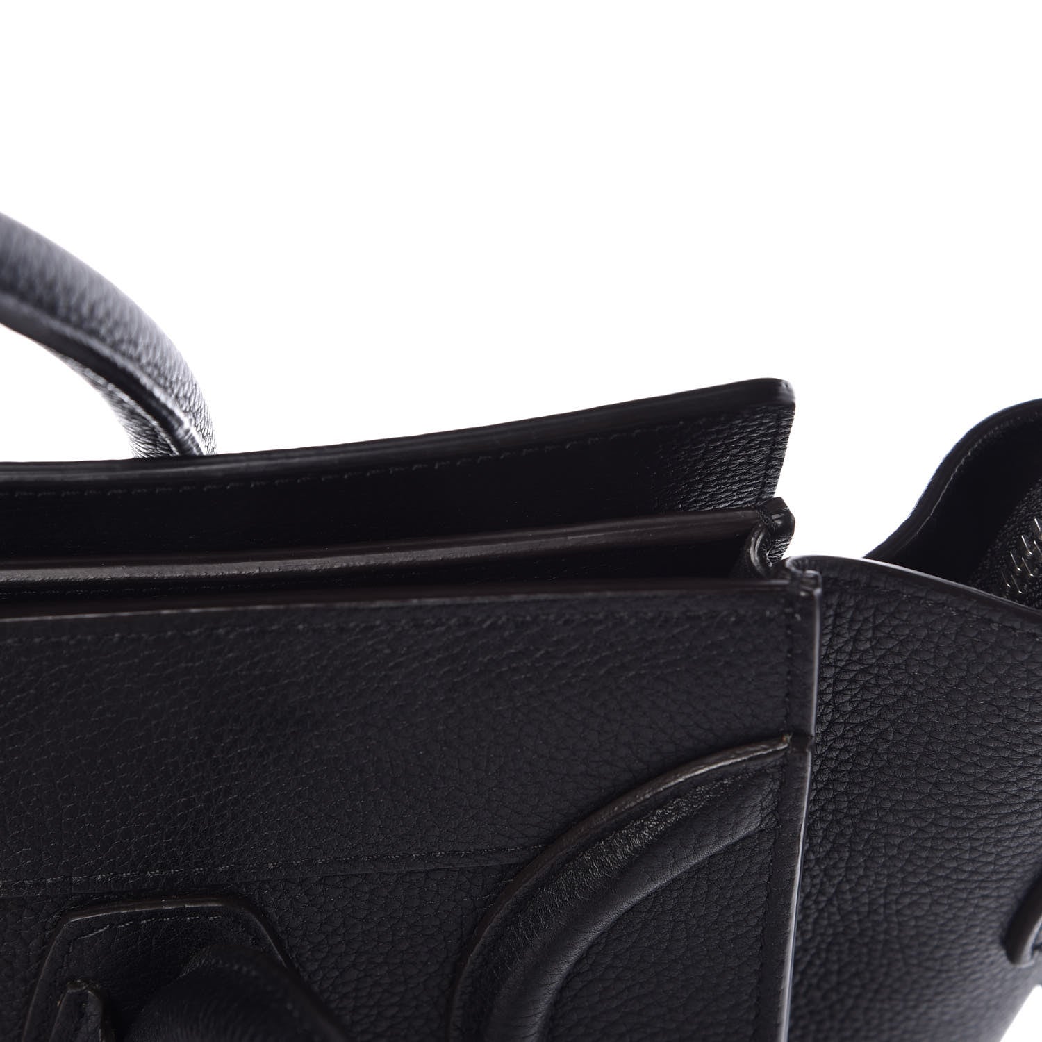 Celine Drummed Calfskin Micro Luggage Black 11 of 12