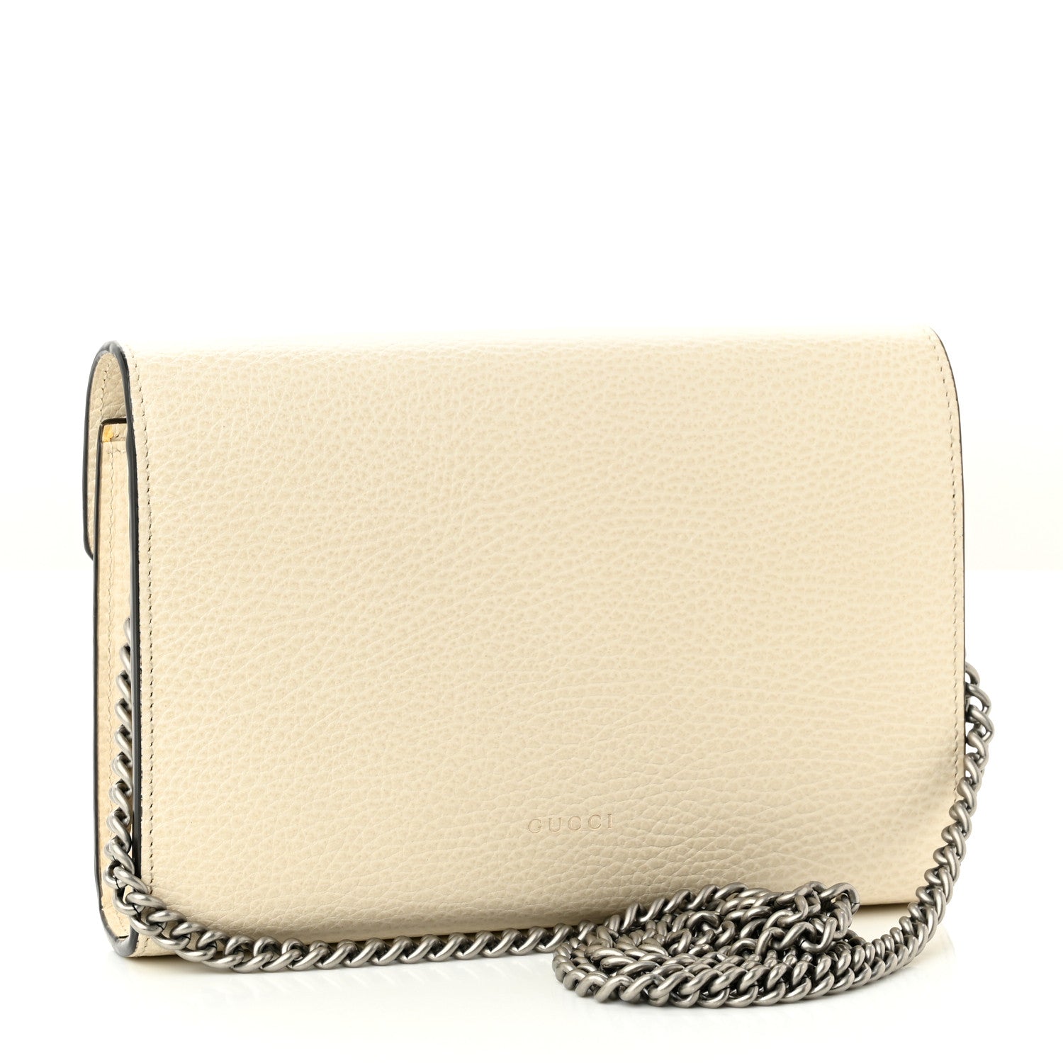 Gucci Dollar Calfskin Mini Dionysus Chain Wallet Mystic White 3 of 11