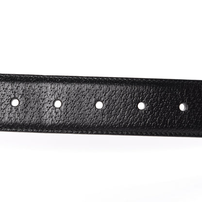 Gucci Textured Dollar Calfskin Bees And Stars Print Mens 35mm Belt 95 38 Black Gold 5 of 7