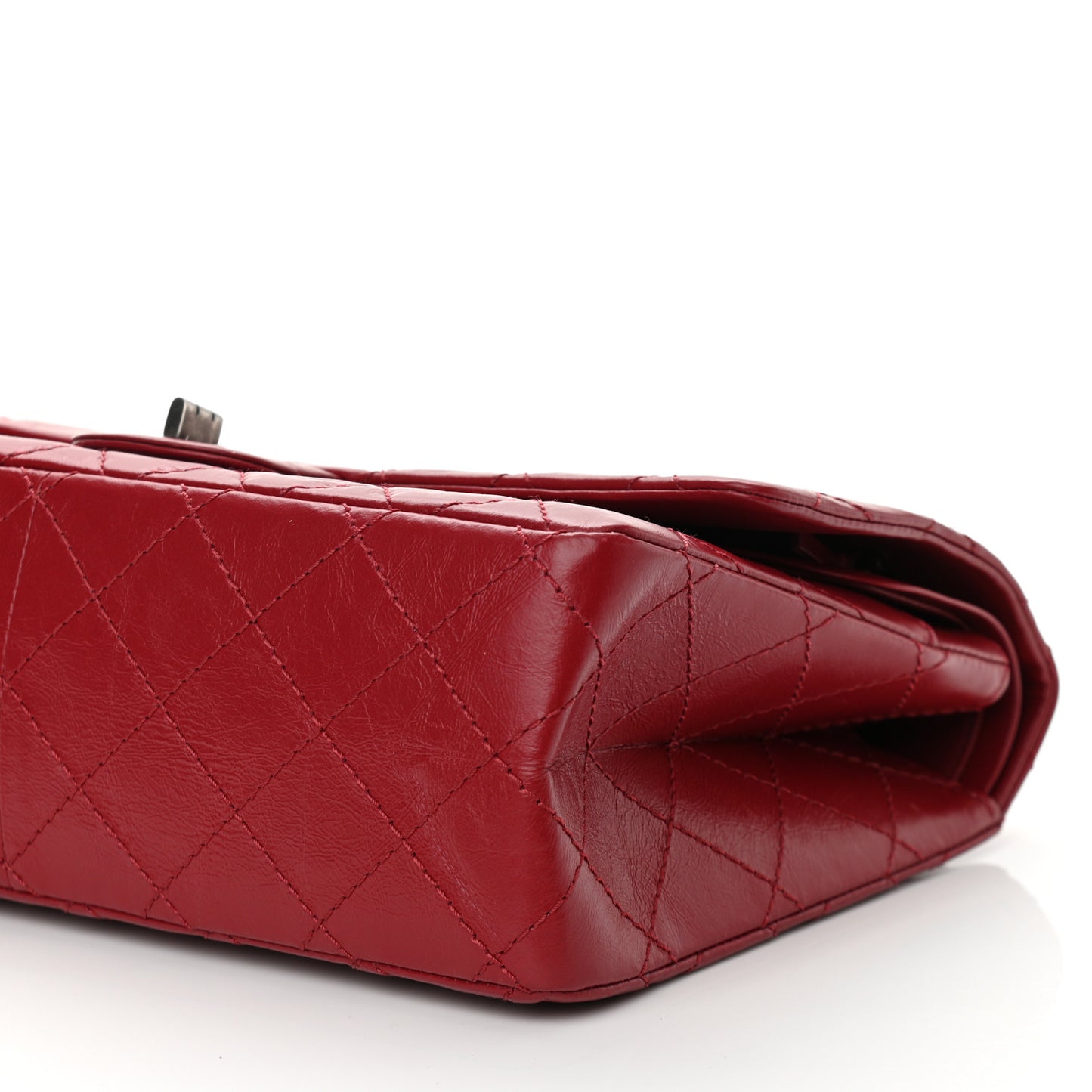 Aged Calfskin Quilted 2.55 Reissue 226 Flap Dark Red