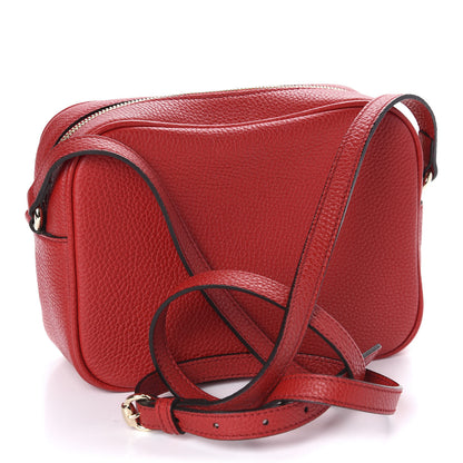 Gucci Pebbled Calfskin Small Soho Disco Bag Tabasco Red 3 of 10