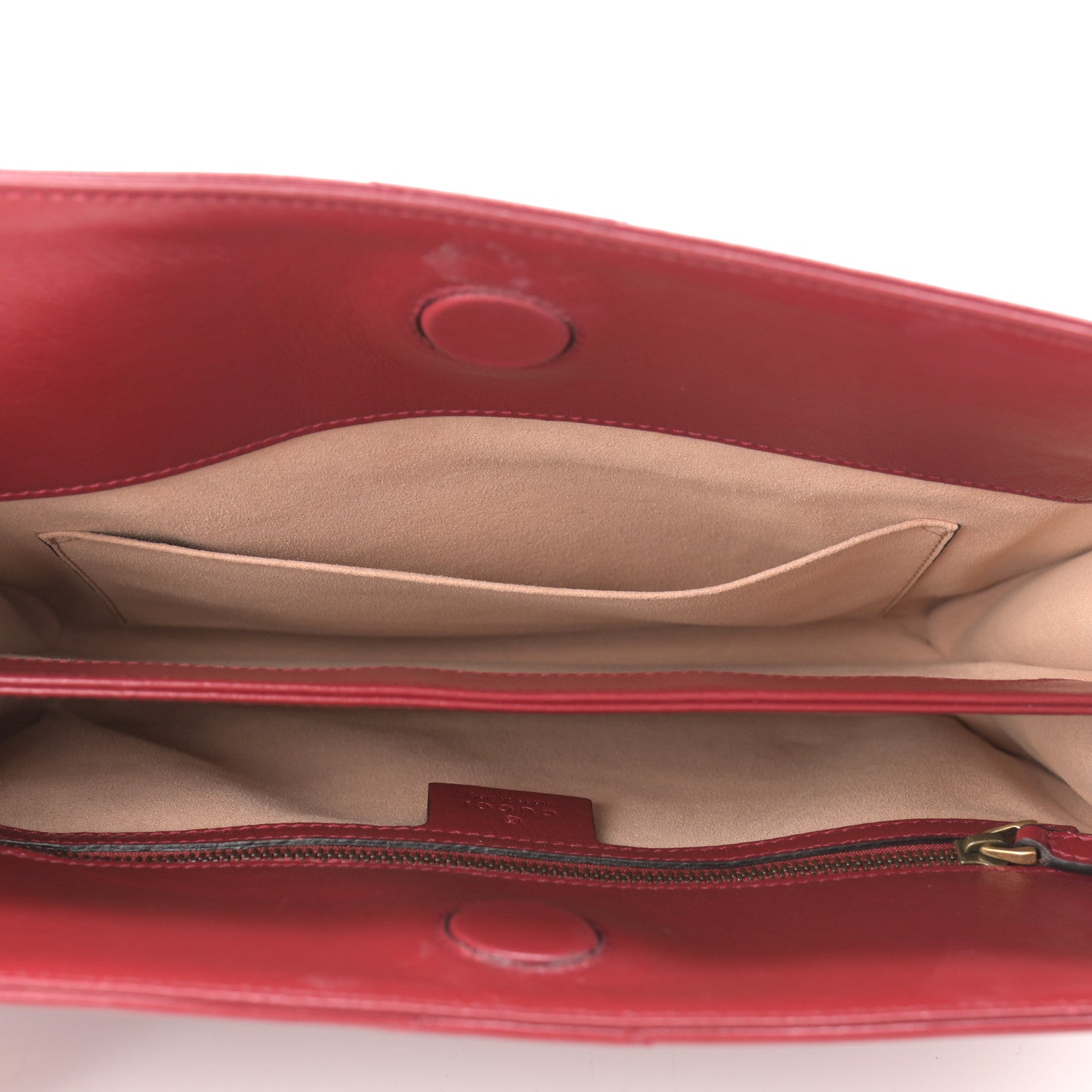 Gucci Azalea Calfskin Matelasse Heart Medium GG Marmont Slim Shoulder Bag Romantic Cerise 5 of 10