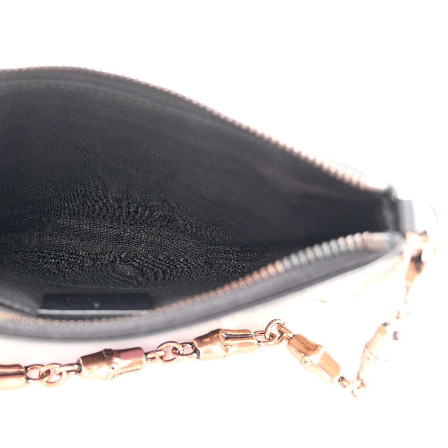 Monogram Web Studded Chain Clutch Purple