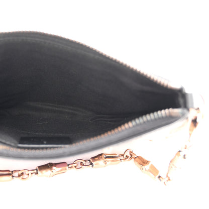 Gucci Monogram Web Studded Chain Clutch Purple 4 of 9