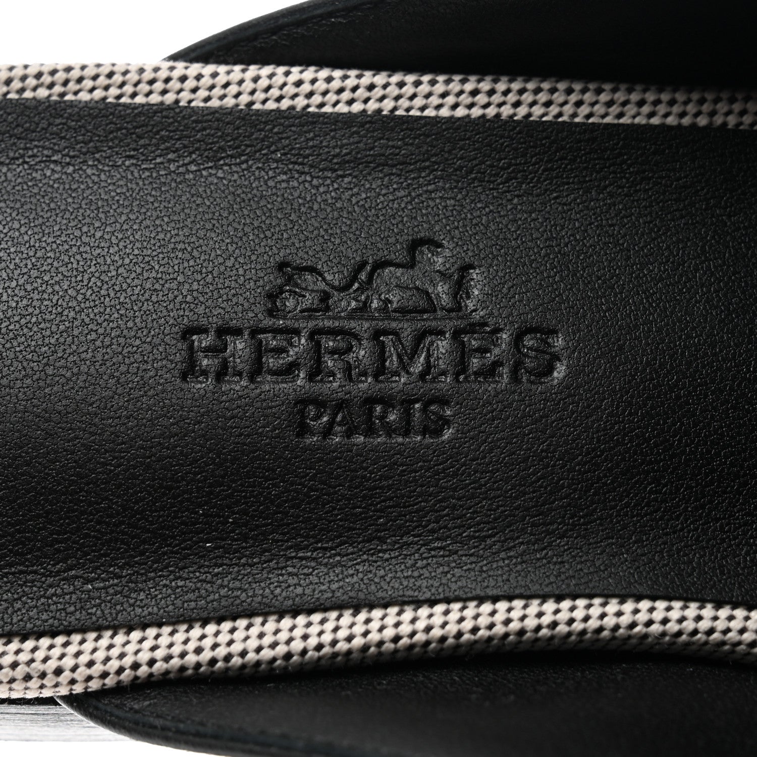 Hermes Canvas Calfskin Groupie Mules 36 Prunoir Black 7 of 9