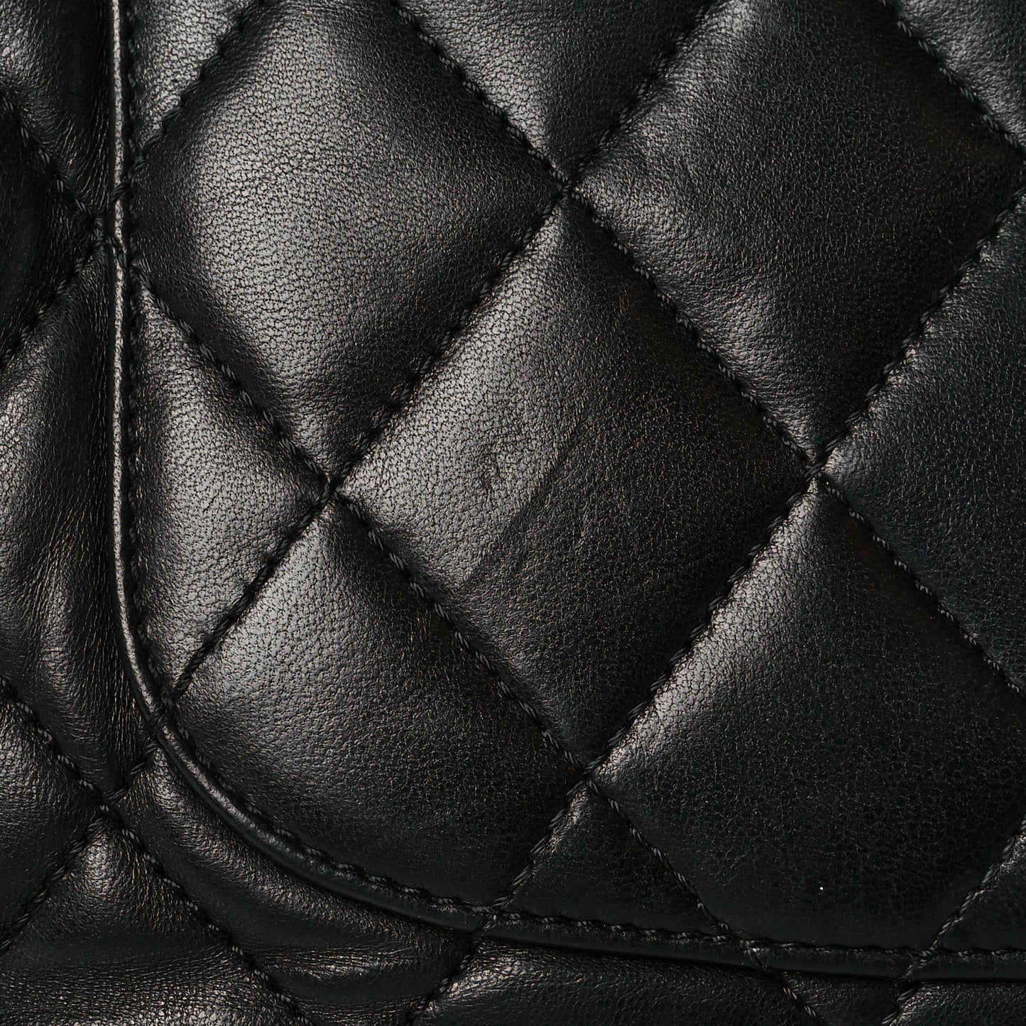 Lambskin Quilted Chanel 3 Maxi Flap Bag Black