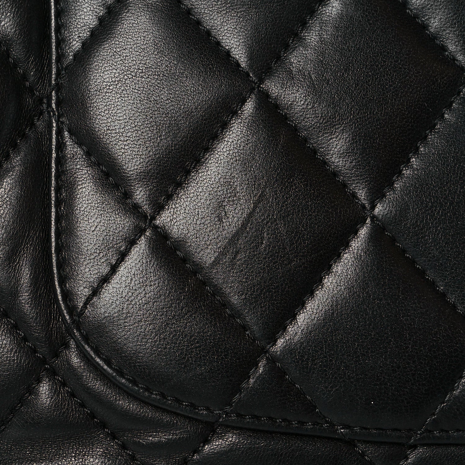 Chanel Lambskin Quilted Chanel 3 Maxi Flap Bag Black 13 of 14