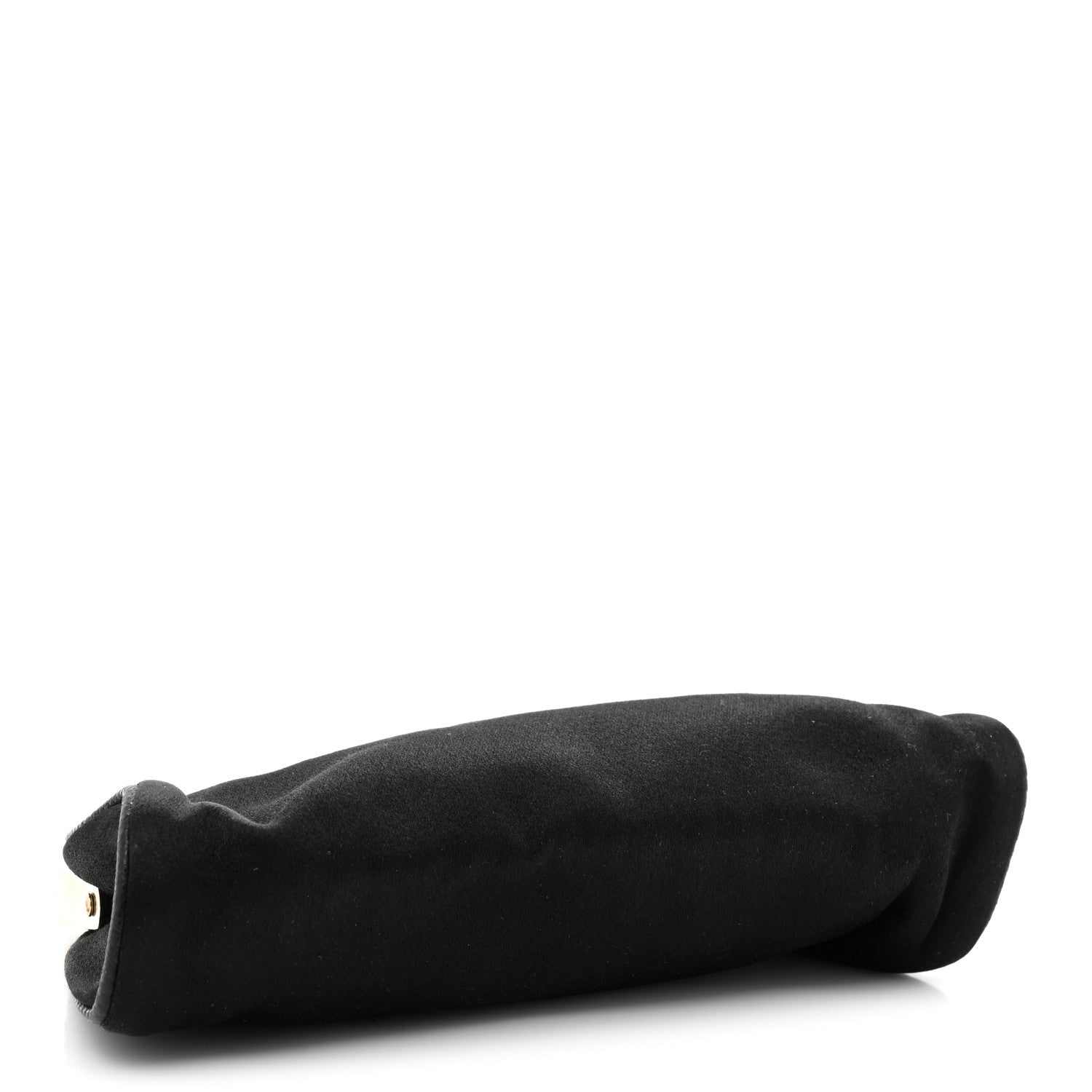 Gucci Satin Snakeskin Crystal Frame Evening Bag Black 4 of 15