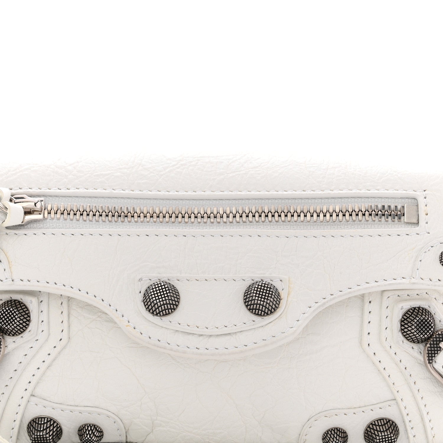 Balenciaga Agneau Arena Le Cagole Sling Bag XS Optic White 8 of 11