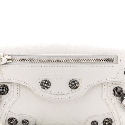 Balenciaga Agneau Arena Le Cagole Sling Bag XS Optic White 8 of 11