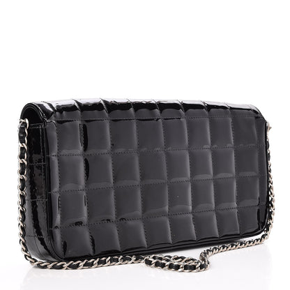 Chanel Patent East West Chocolate Bar Flap Black 3 of 7