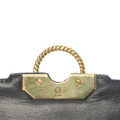 Hermes Lizard Sac Cordeliere Black 12 of 22