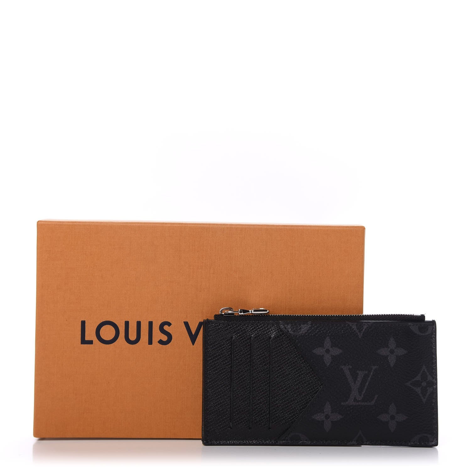 Louis Vuitton Monogram Eclipse Taiga Coin Card Holder 8 of 8