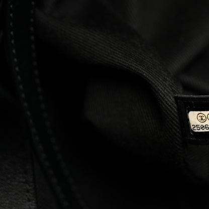 Chanel Calfskin Large Coco Eyelets Shopping Tote Black 7 of 10