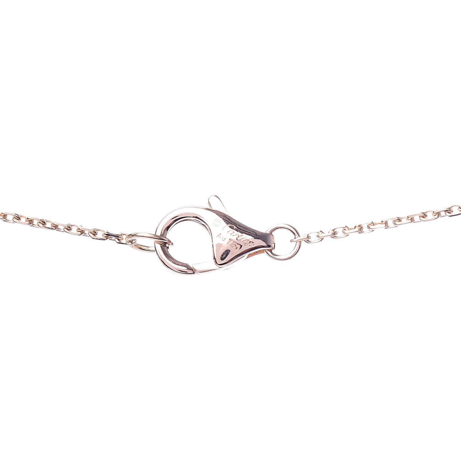 Cartier 18K Pink Gold Tsavorite Black Lacquer Panthere De Cartier Pendant Necklace 5 of 6