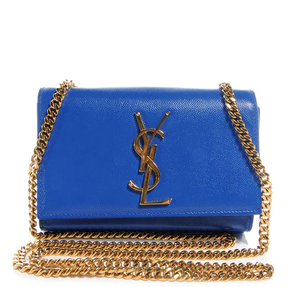 Saint Laurent Textured Leather Small Classic Monogramme Royal Blue 1 of 10