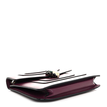 Bulgari Calfskin Small Serpenti Forever Snake Strap Crossbody Bag Purple 5 of 14