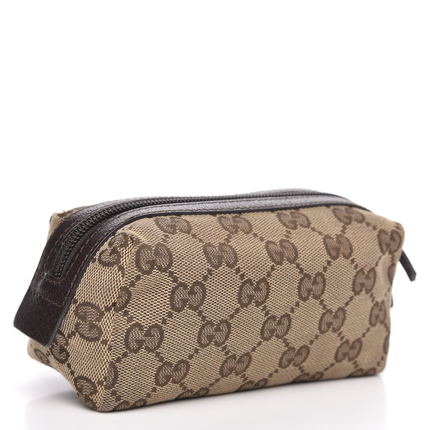 Gucci Monogram Small Cosmetic Case Dark Brown 3 of 12