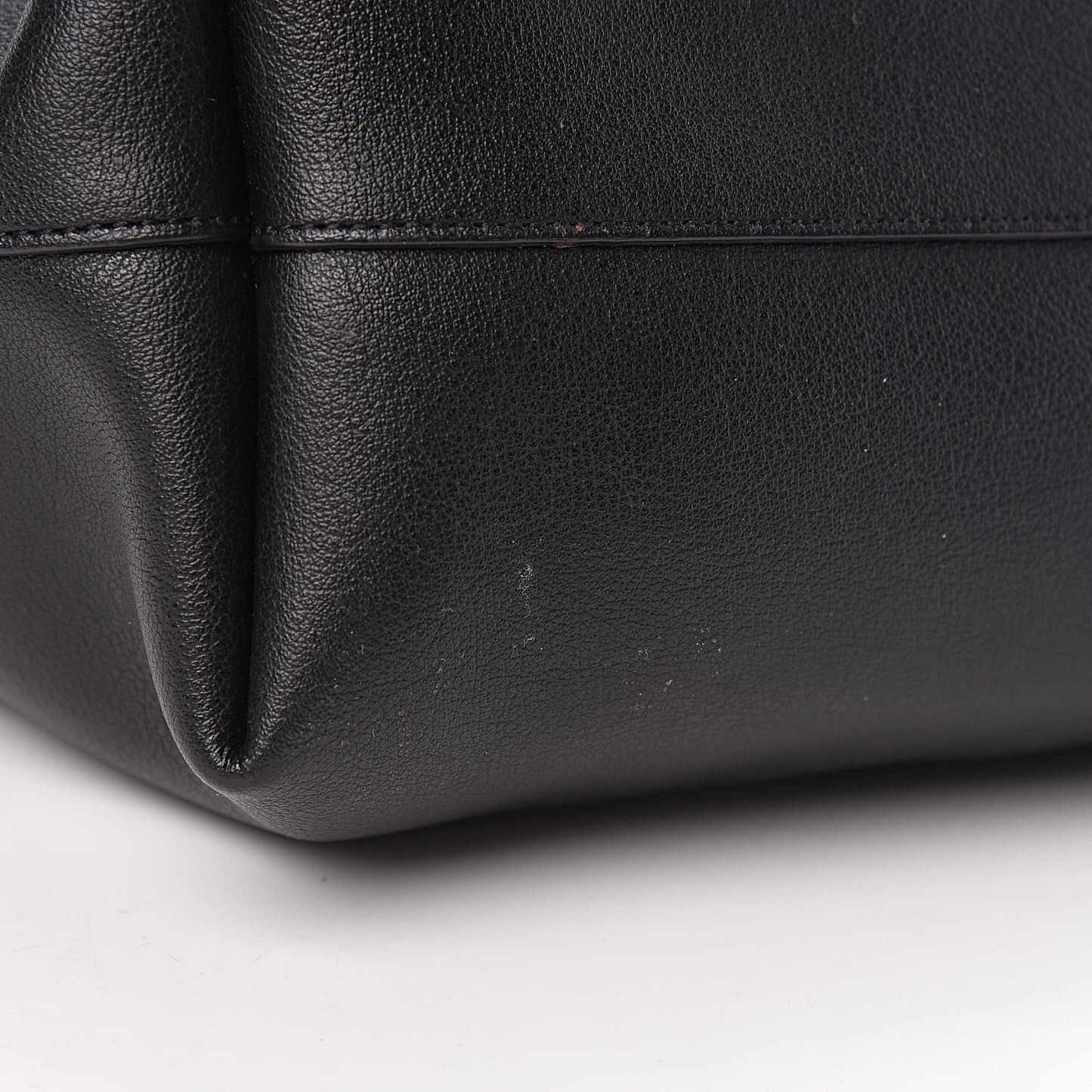 Calfskin Large Shopping Tote Black