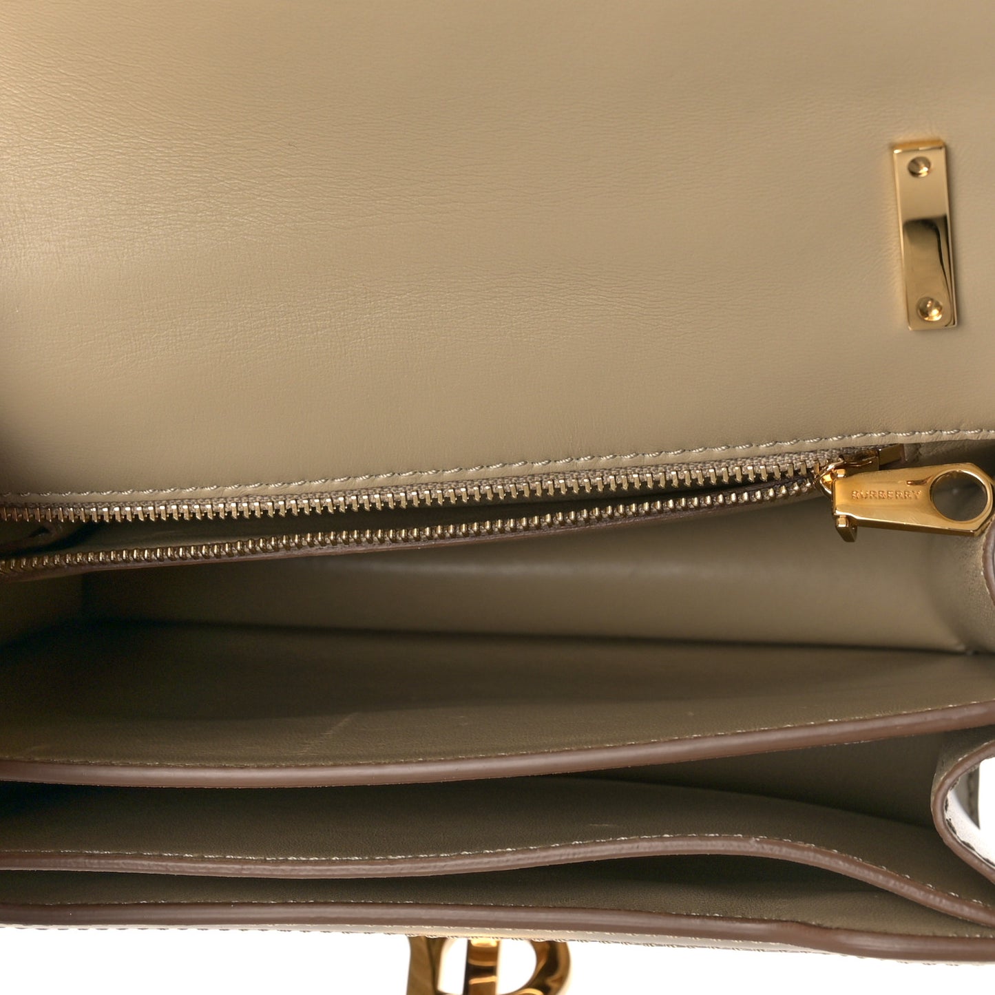 Calfskin Monogram Embossed Small TB Chain Bag Honey