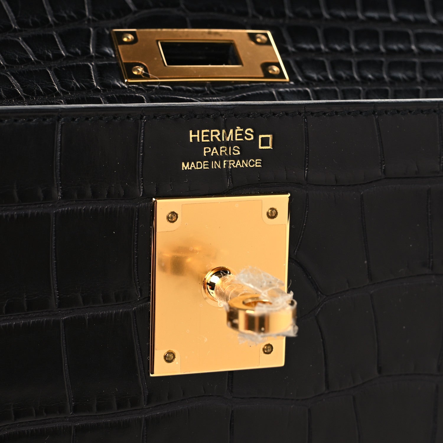 Hermes Matte Alligator Kelly Retourne 28 Black 6 of 11