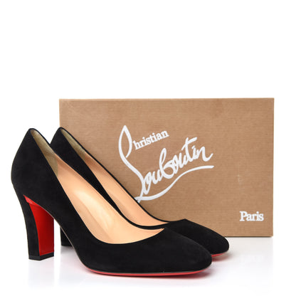 Christian Louboutin Veau Velours Viva 85 Pumps 39.5 Black 8 of 8