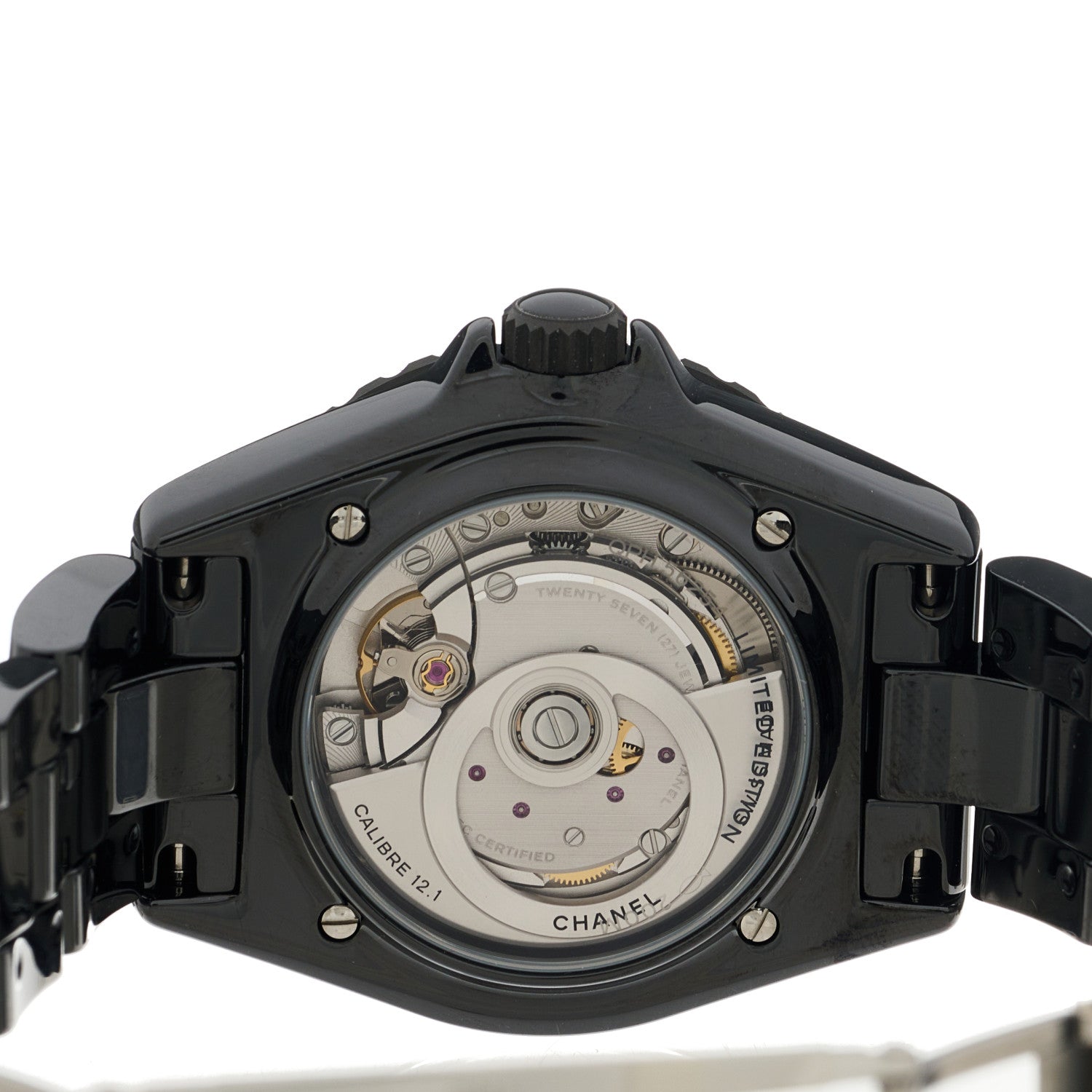 Chanel Stainless Steel Ceramic 38mm J12 Wanted de Chanel Automatic Watch Black 4 of 4