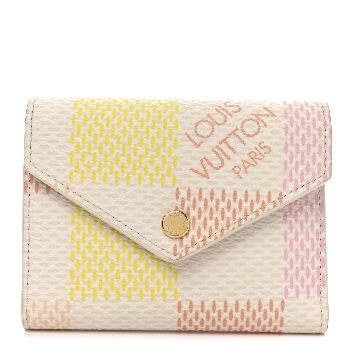 Giant Damier Victorine Wallet Peach Pink