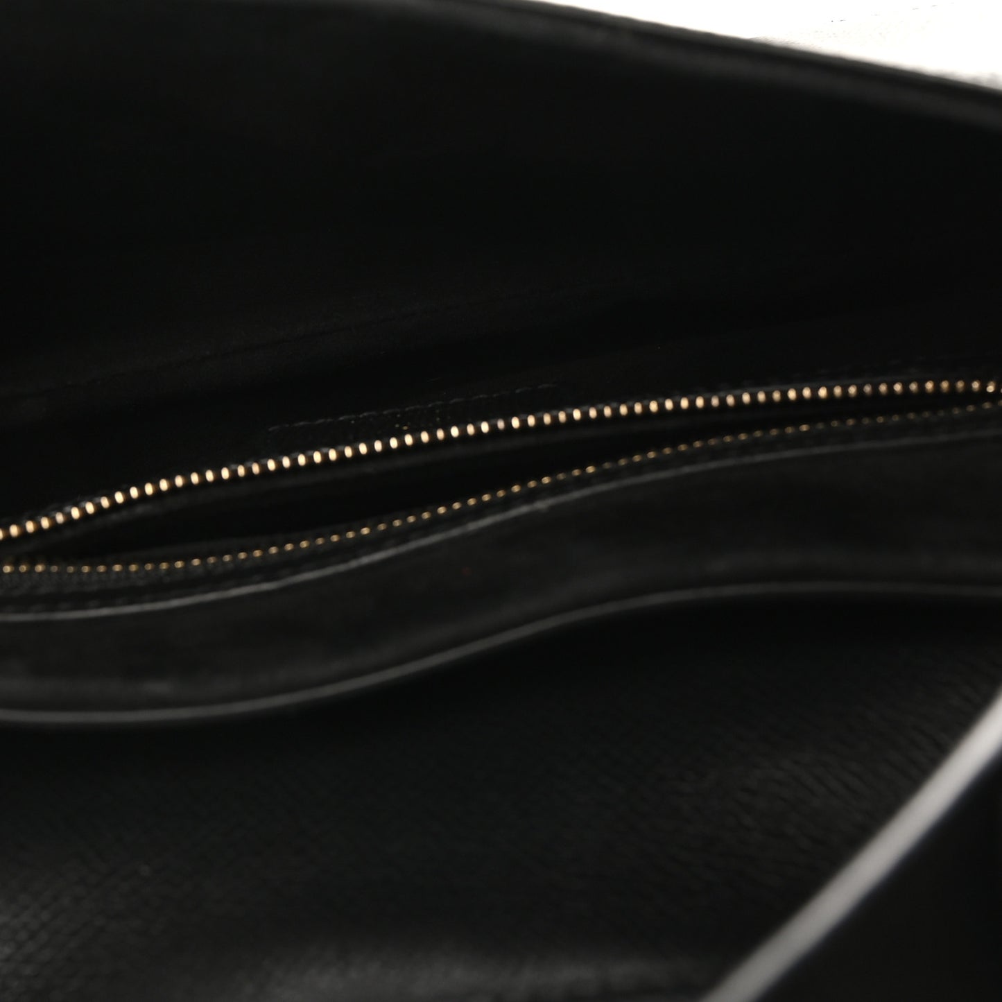 Grained Calfskin Saddle Bag Black