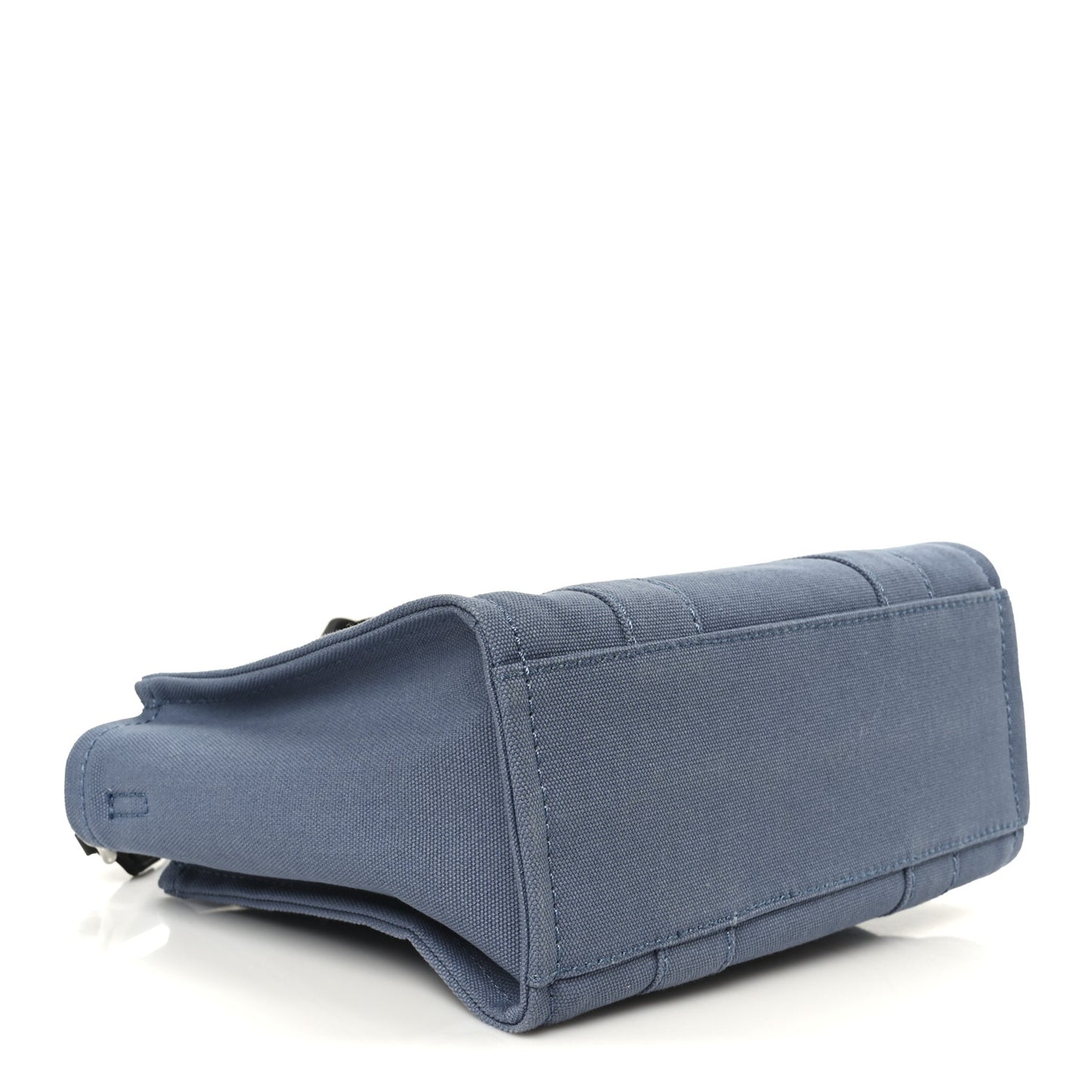 Cotton Canvas Small The Traveler Tote Bag Blue