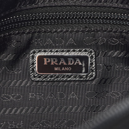 Prada Tessuto Nylon Saffiano Wristlet Black 6 of 8