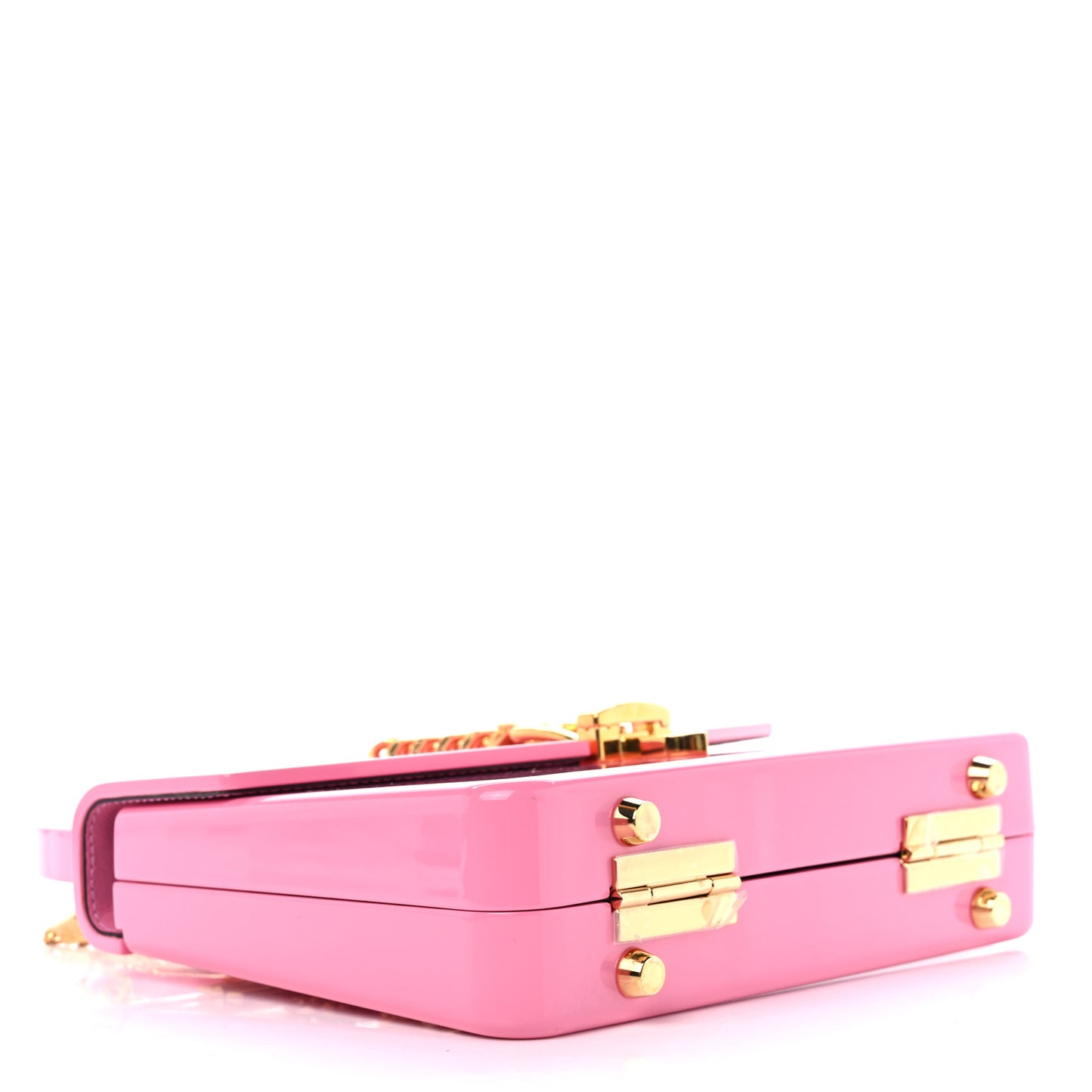Plexiglass Mini Sylvie 1969 Top Handle Bag Pink