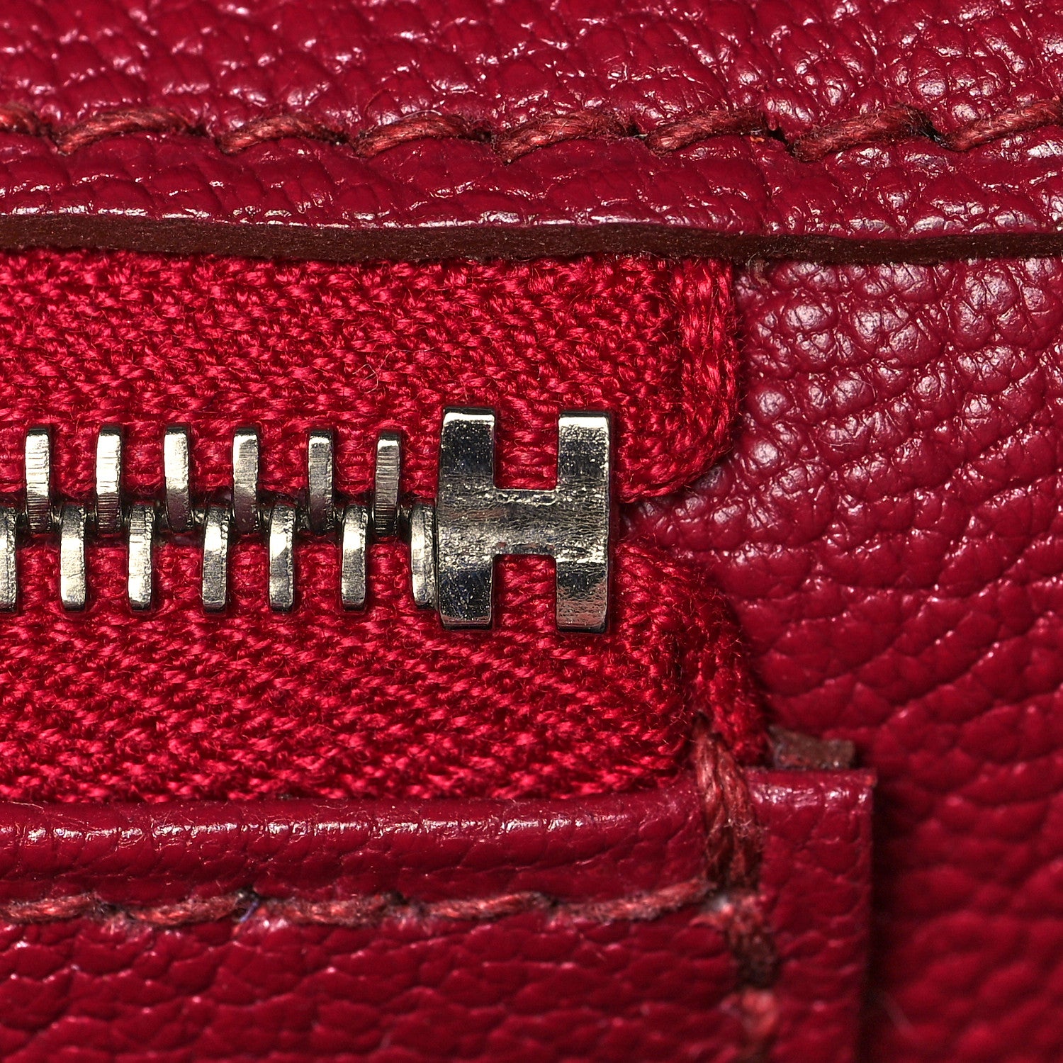 Hermes Taurillon Clemence Birkin 35 Rubis 20 of 48