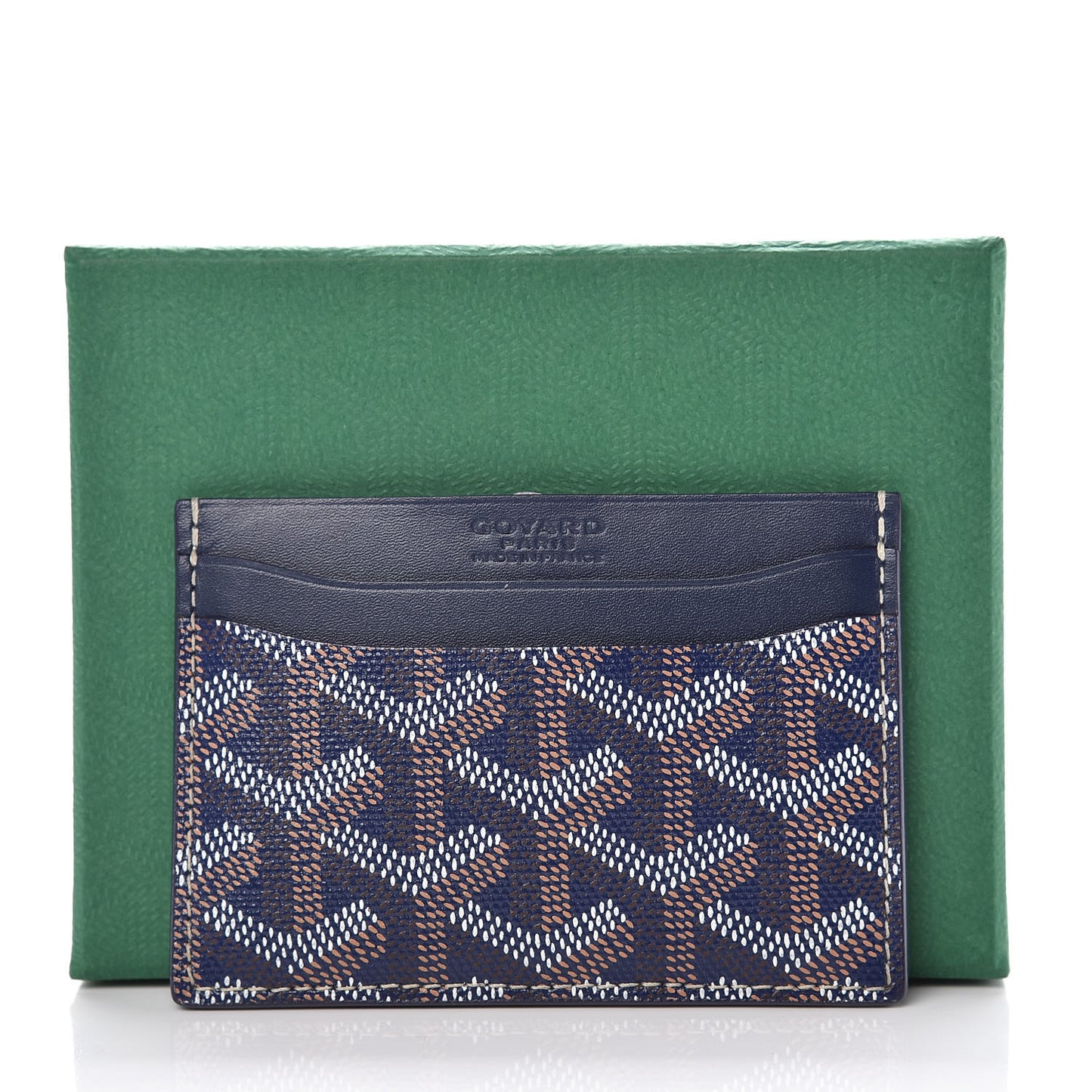 Goyardine Saint Sulpice Card Holder Navy
