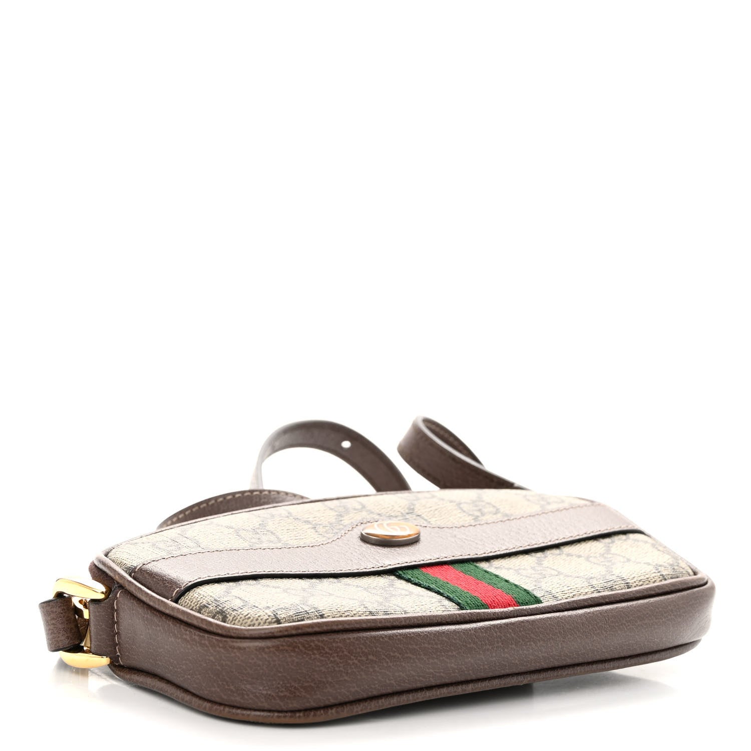 Gucci GG Supreme Monogram Web Mini Ophidia GG Bag Brown 4 of 9