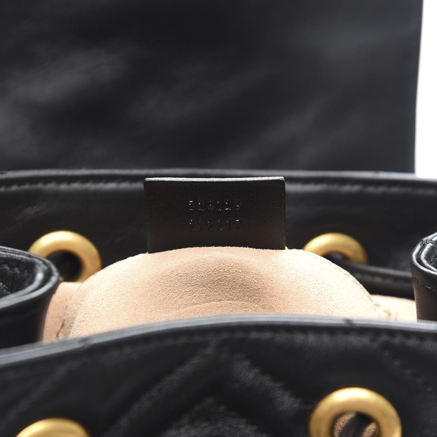 Calfskin Matelasse GG Marmont Flap Backpack Black