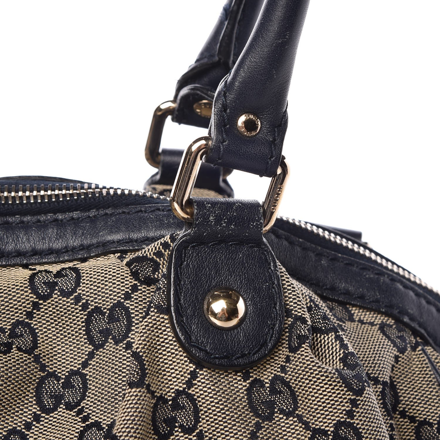 Gucci Monogram Medium Sukey Boston Bag Navy 14 of 17