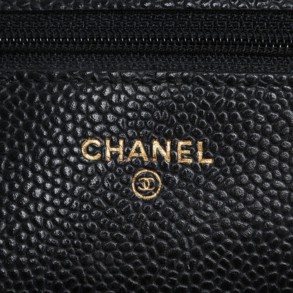 Chanel Caviar Quilted Wallet On Chain WOC Black 6 of 9