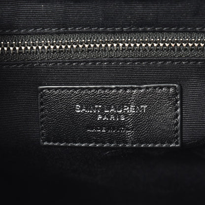 Saint Laurent Calfskin Y Quilted Monogram Small Loulou Bowling Bag Asphalt 6 of 7