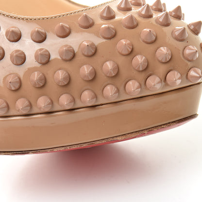 Christian Louboutin Patent Alti Spikes 140 Pumps 40.5 Nude 14 of 16