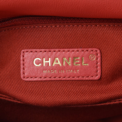 Chanel Caviar Quilted Mini Coco Handle Flap Red 6 of 10