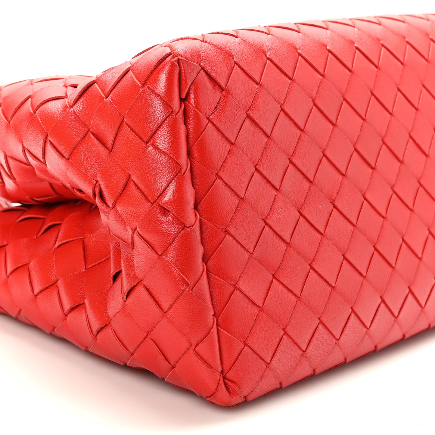 Nappa Intrecciato Tote Bag Red