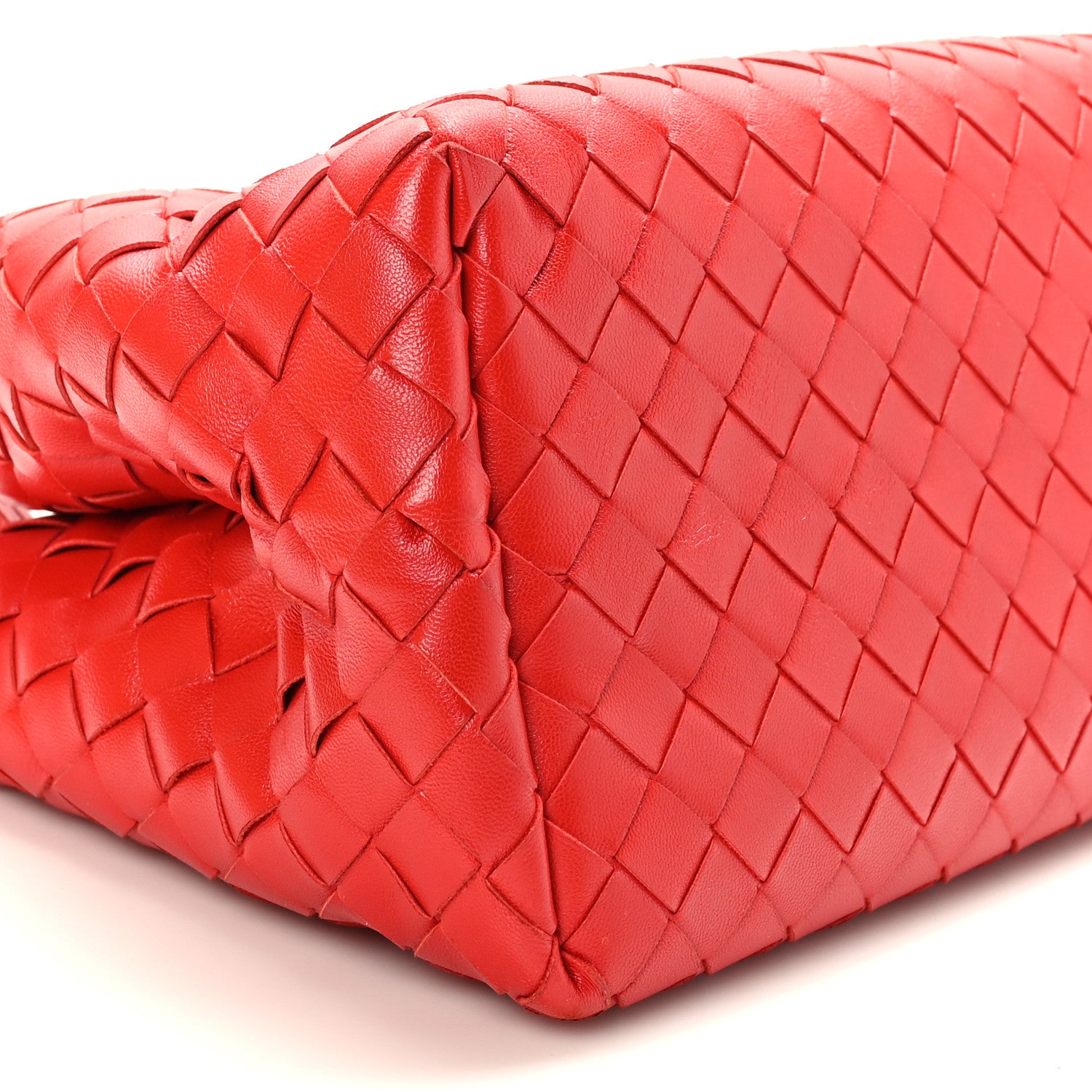Bottega Veneta Nappa Intrecciato Tote Bag Red 7 of 9