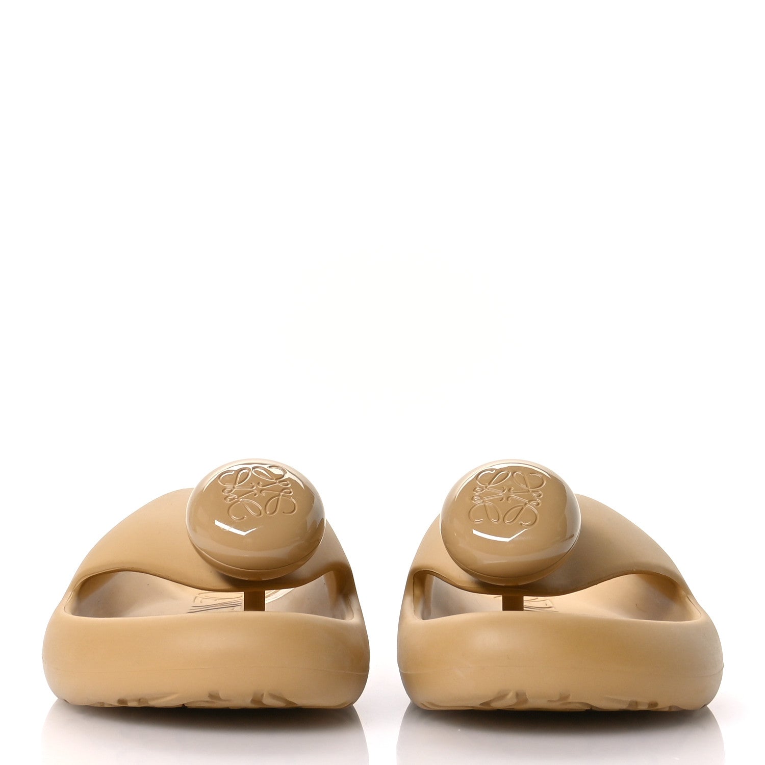 Loewe Foam Rubber Paula's Ibiza Pebble Toe Post Sandals 41 Medium Concealer 3 of 8