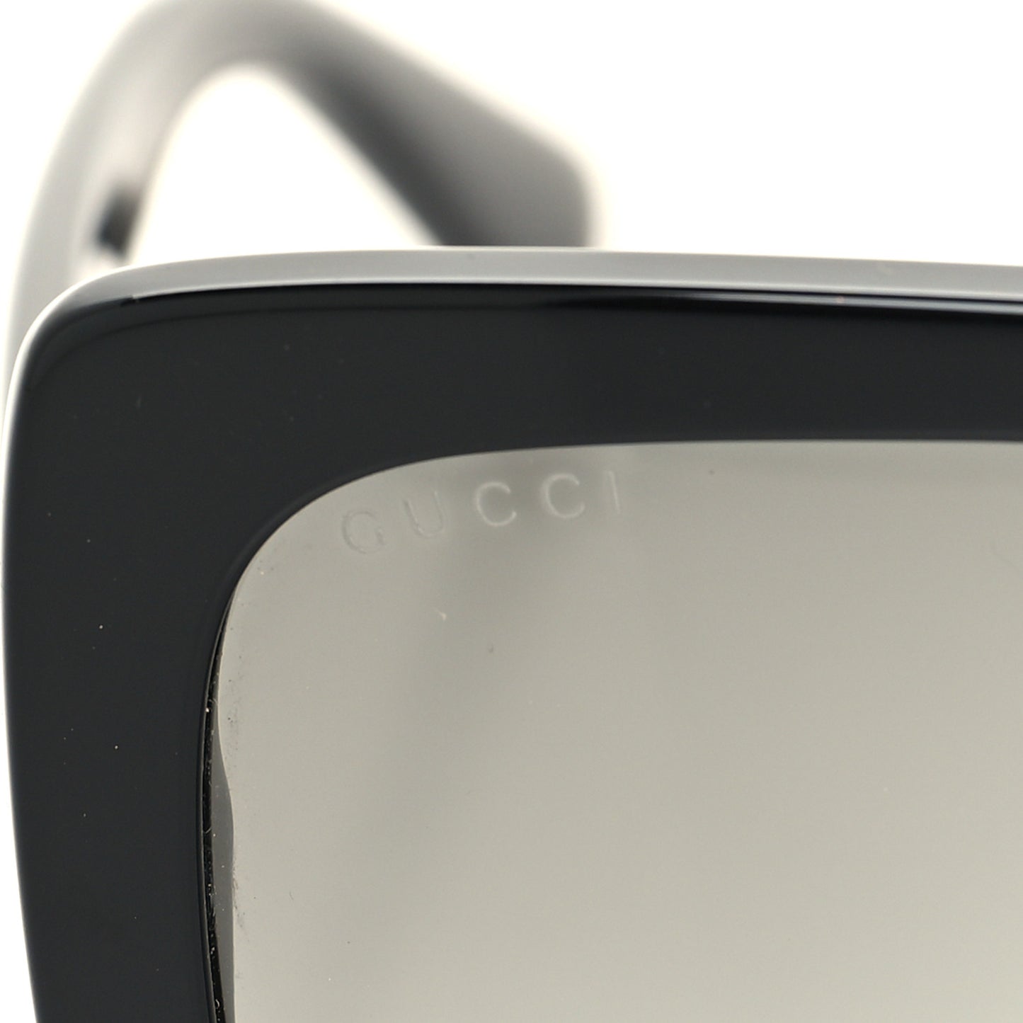 Crystal Square Frame GG Sunglasses GG0418S Black