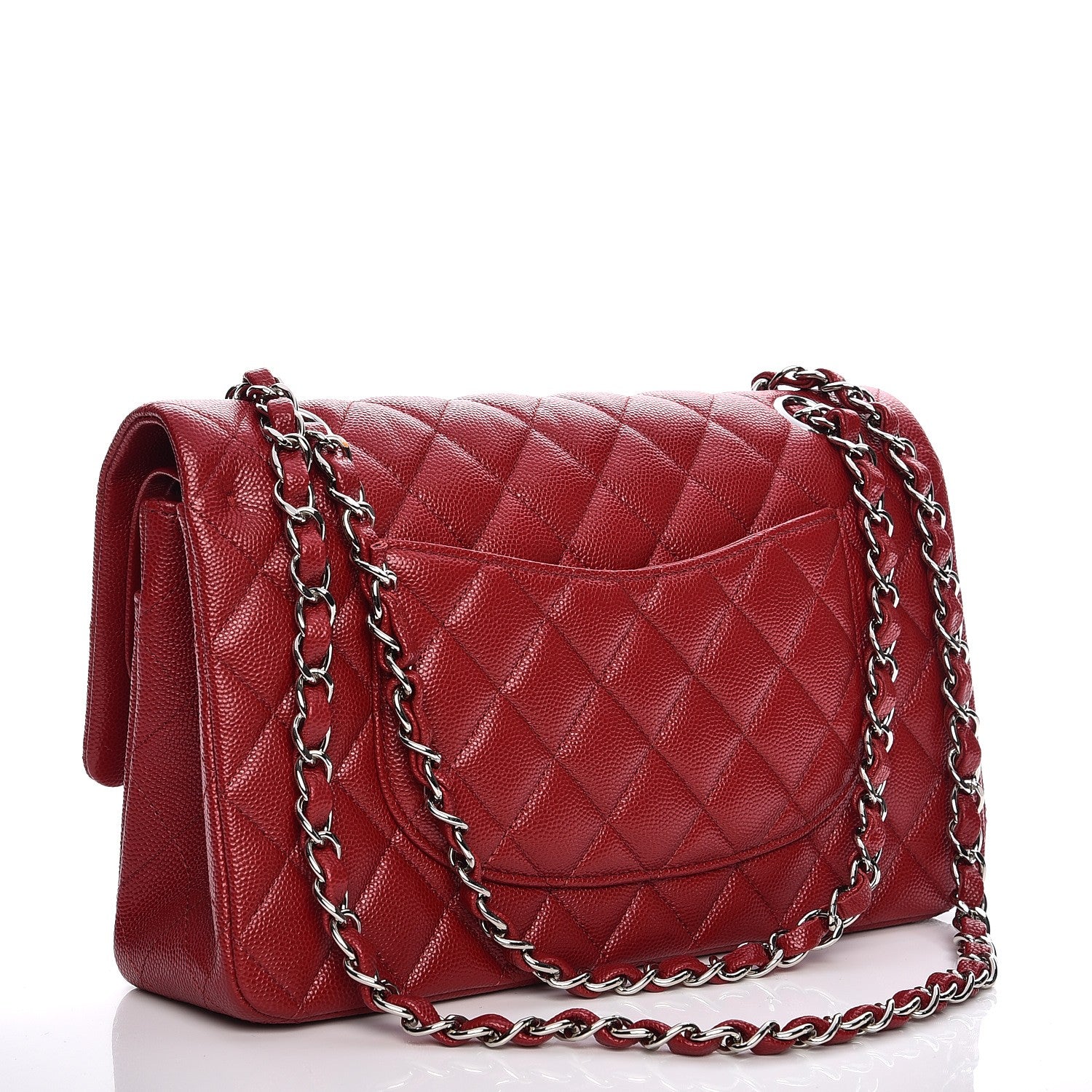 Chanel Caviar Quilted Medium Double Flap Red 3 of 7