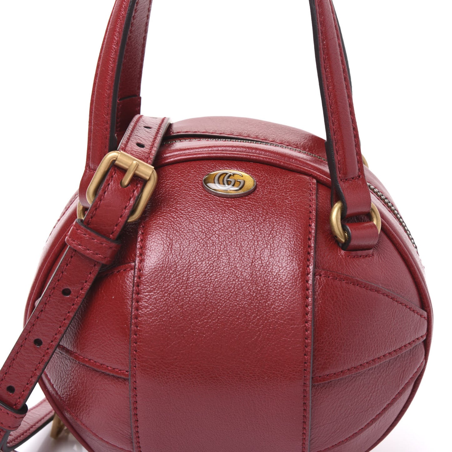 Piuma Lux Energy Mini Tifosa Basketball Shaped Shoulder Bag Romantic Cerise