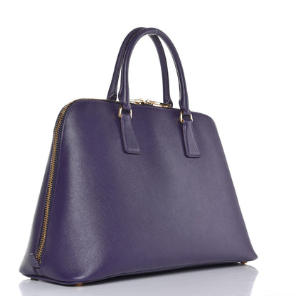 Prada Saffiano Lux Large Promenade Tote Viola 3 of 8