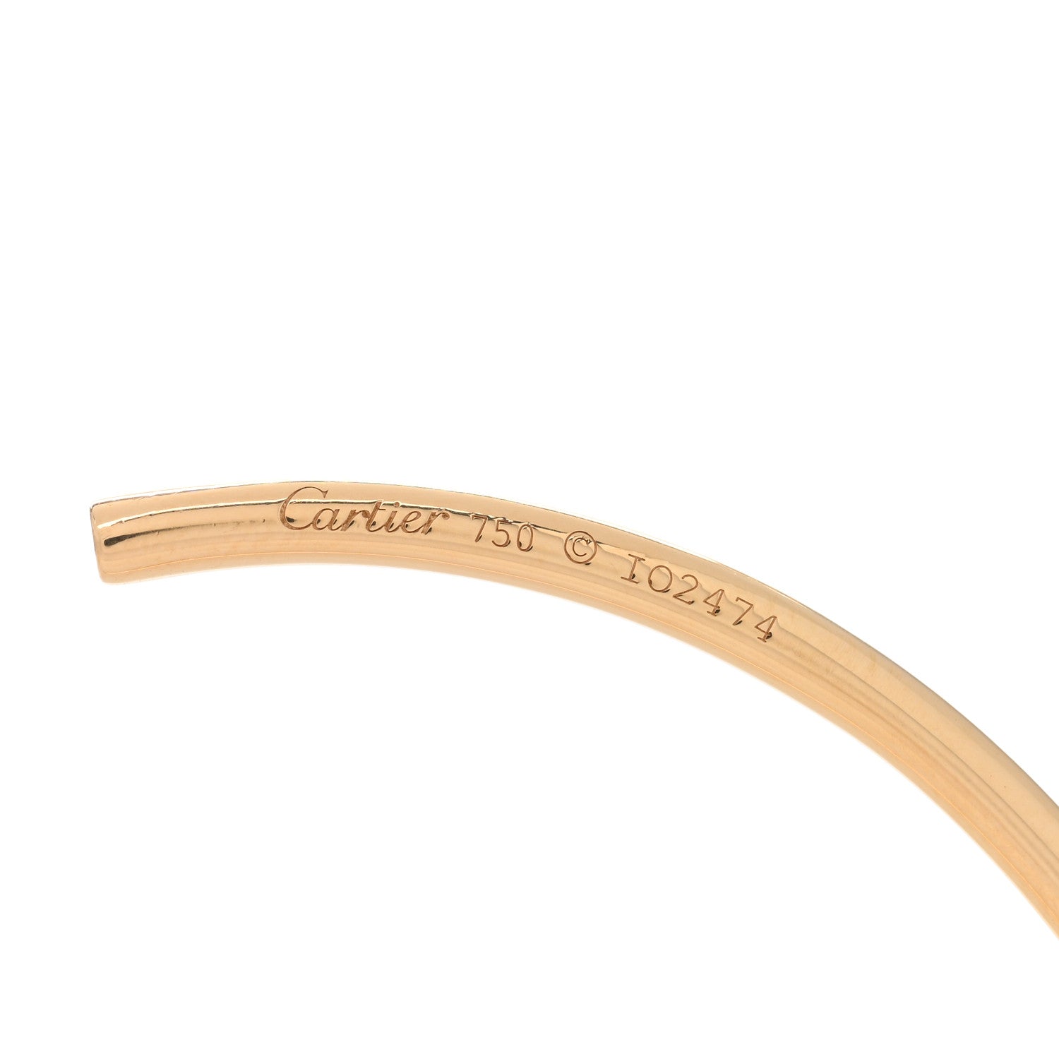 Cartier 18K Yellow Gold Entrelaces Hoop Earrings 4 of 4