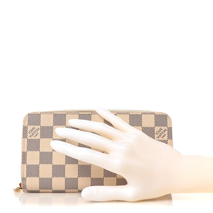 Louis Vuitton Damier Azur Zippy Wallet 2 of 10